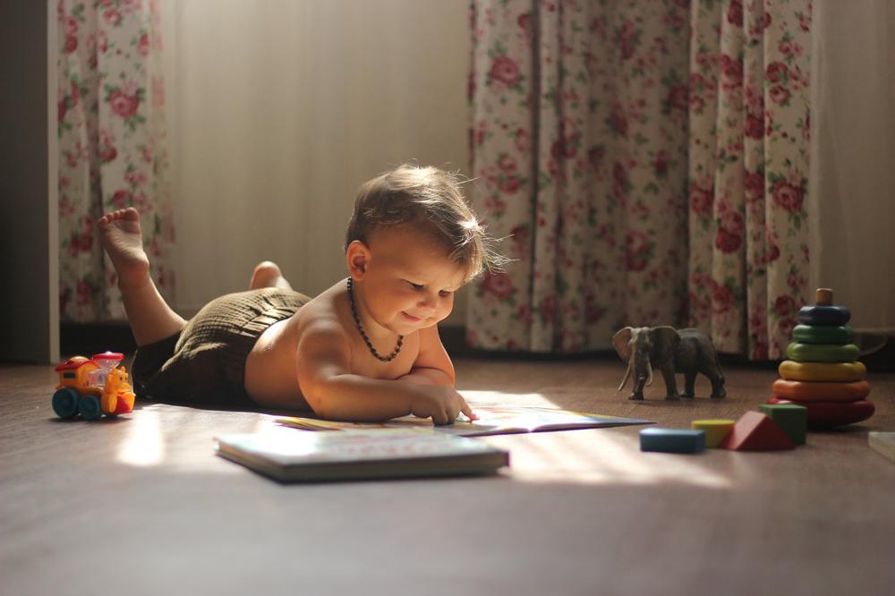 Toddler playing