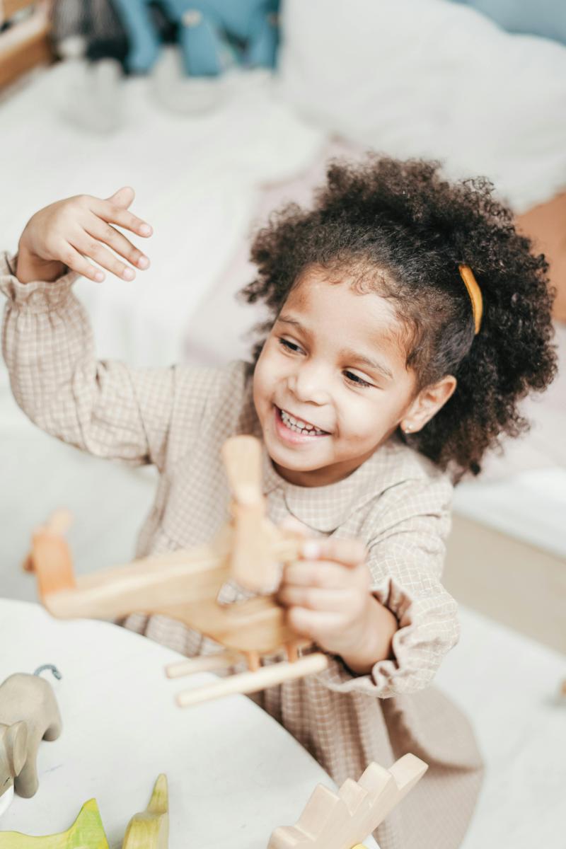 Toddler playing