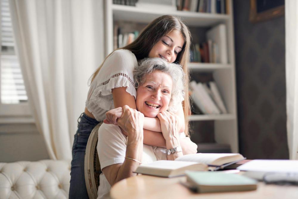 happy grandma