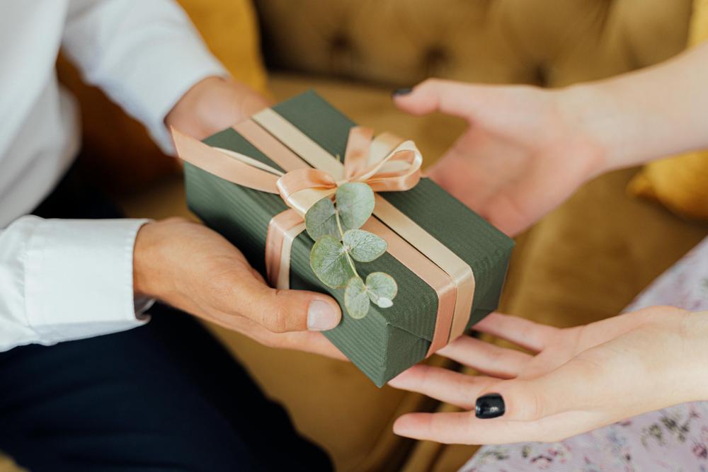 receiving gift